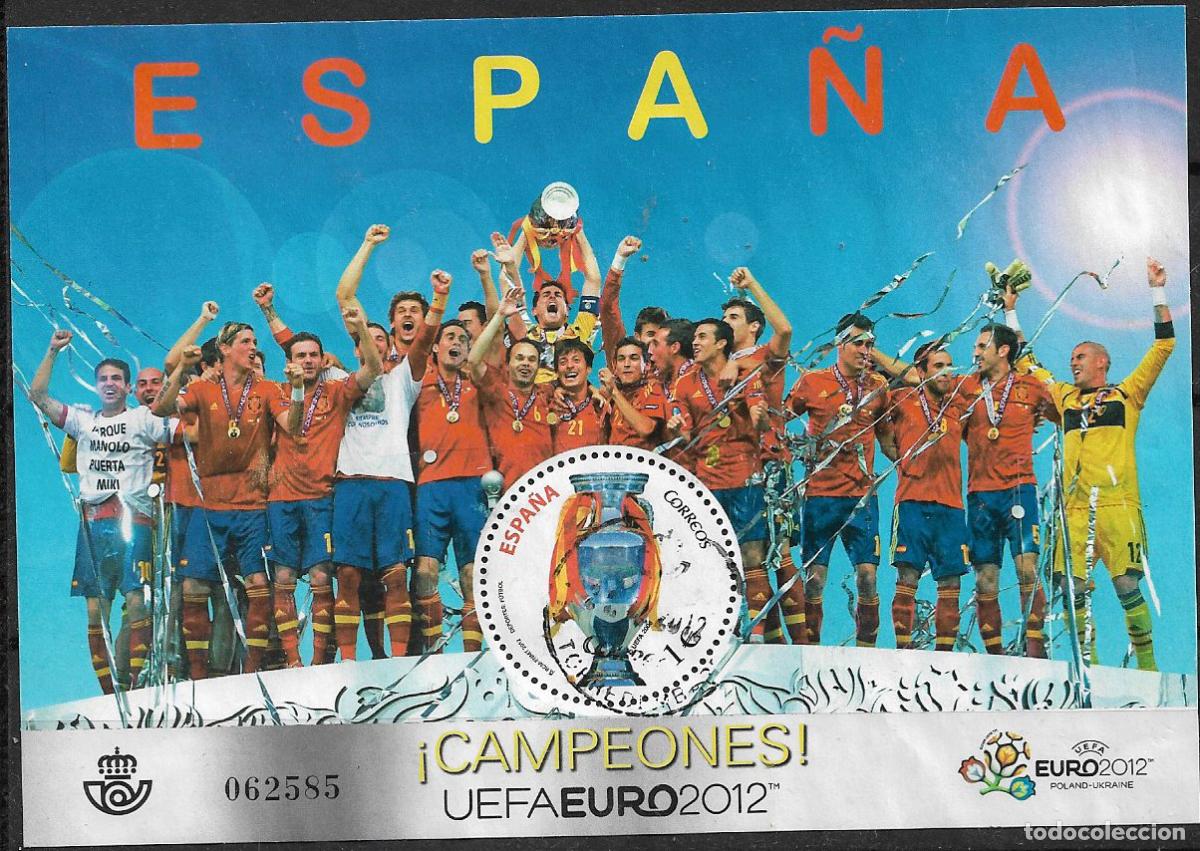 Sellos: 2012 Campeones Copa de la UEFA, EDIFIL n&ordm; 4757 (o)