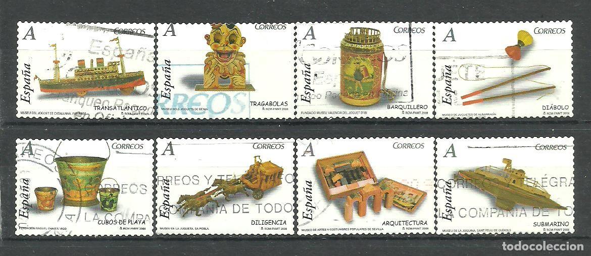 Sellos: ESPA&Ntilde;A 2008 - EDIFIL NRO. 4368-75 - USADO