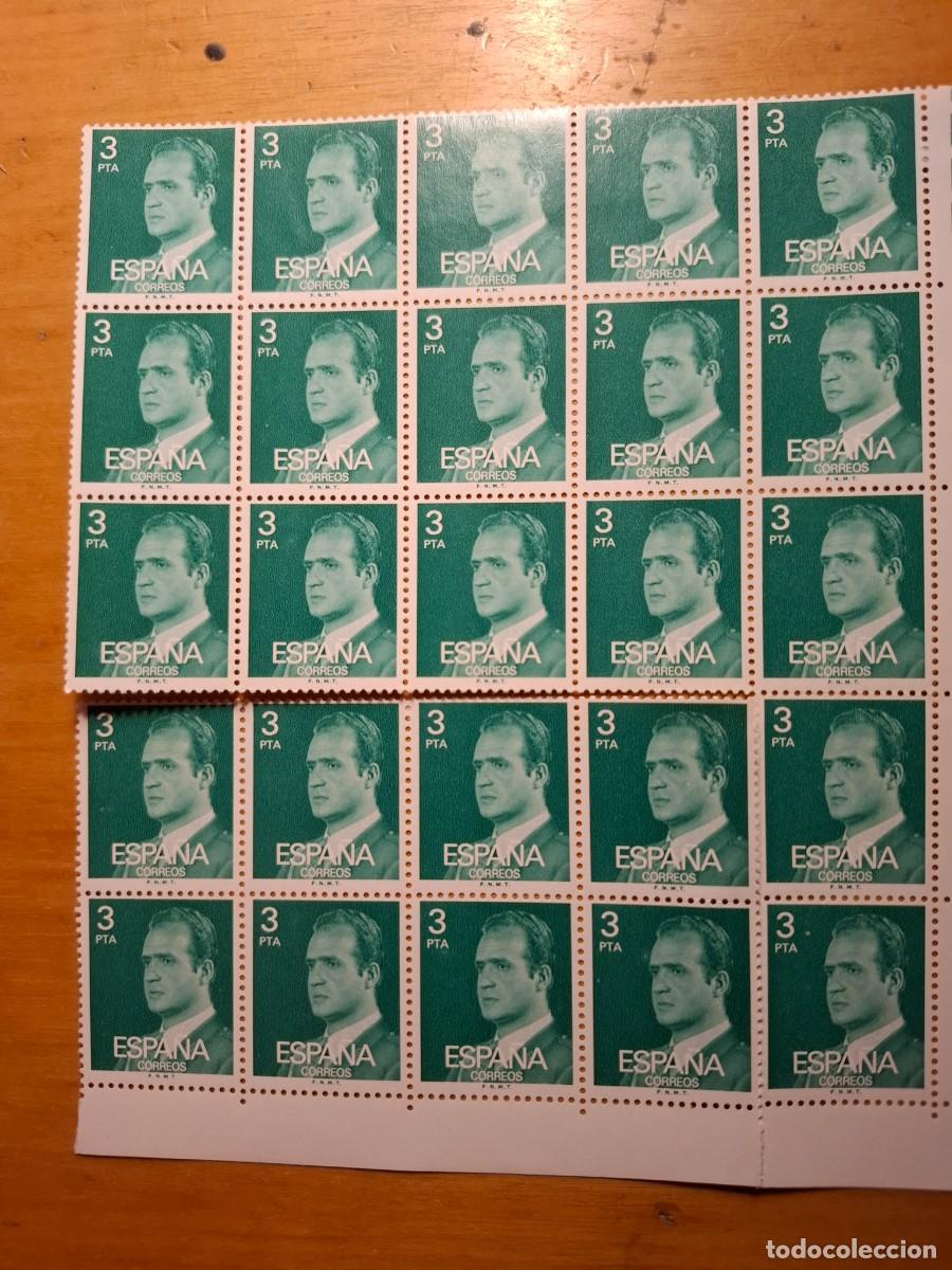 Sellos: 25 SELLOS DE CORREOS ESPA&Ntilde;A. 3 PTA. VERDE ESMERALDA.