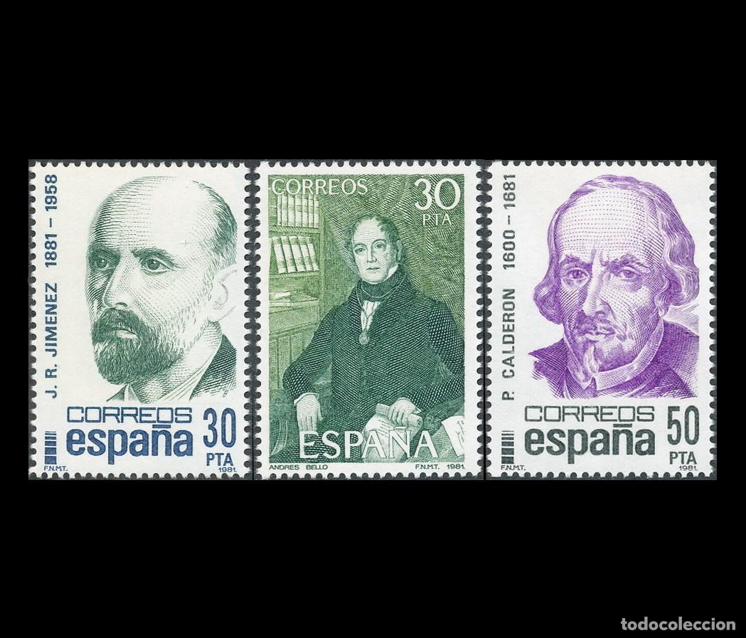 Sellos: Espa&ntilde;a 1982 | Personajes Espa&ntilde;oles (Centenarios) | Ed 2646/8 - Yv 2274/6 &ndash; Mi 2534/6 MNH **