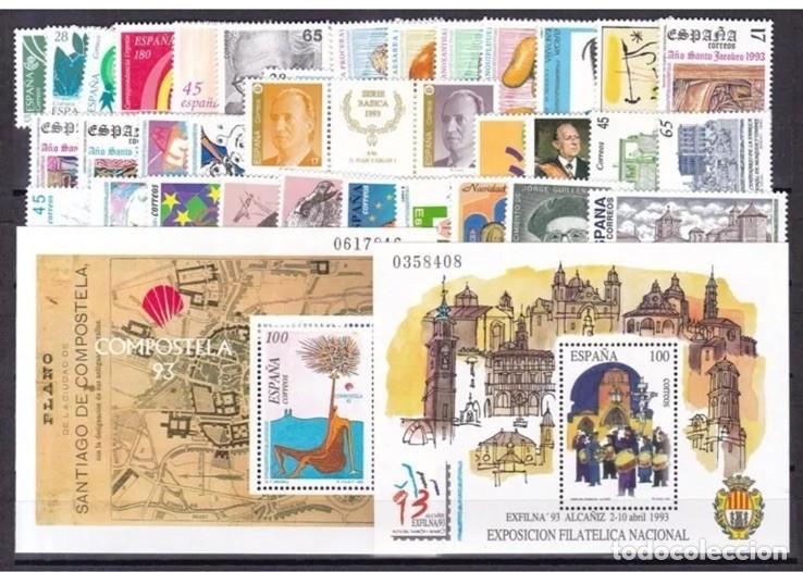 Sellos: ESPA&Ntilde;A. A&Ntilde;O 1993 COMPLETO. NUEVO SIN CHARNELA (222-6)