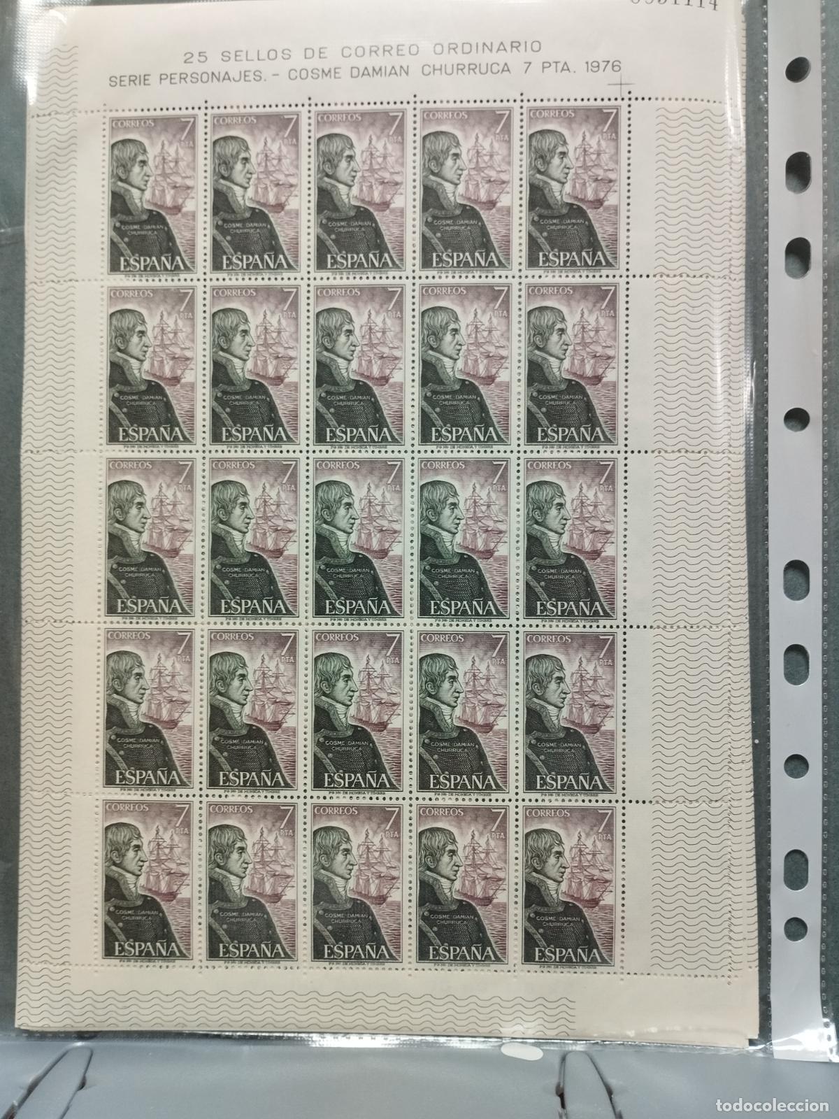 Francobolli: BZB ESPA&Ntilde;A. EDIFIL 2356/58. PERSONAJES. MARINOS ILUSTRES 1976. 150 SERIES NUEVAS EN PLIEGOS