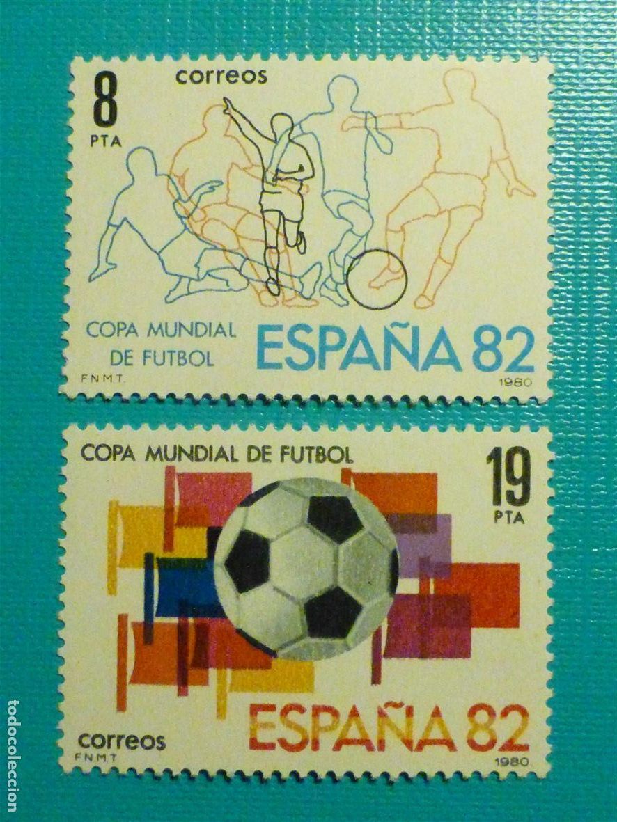 Sellos: Sello Espa&ntilde;a Correos, Serie Completa Mundial Futbol Espa&ntilde;a&acute;82, A&ntilde;o 1980 - EDIFIL 2570, 2571 - Nuevos
