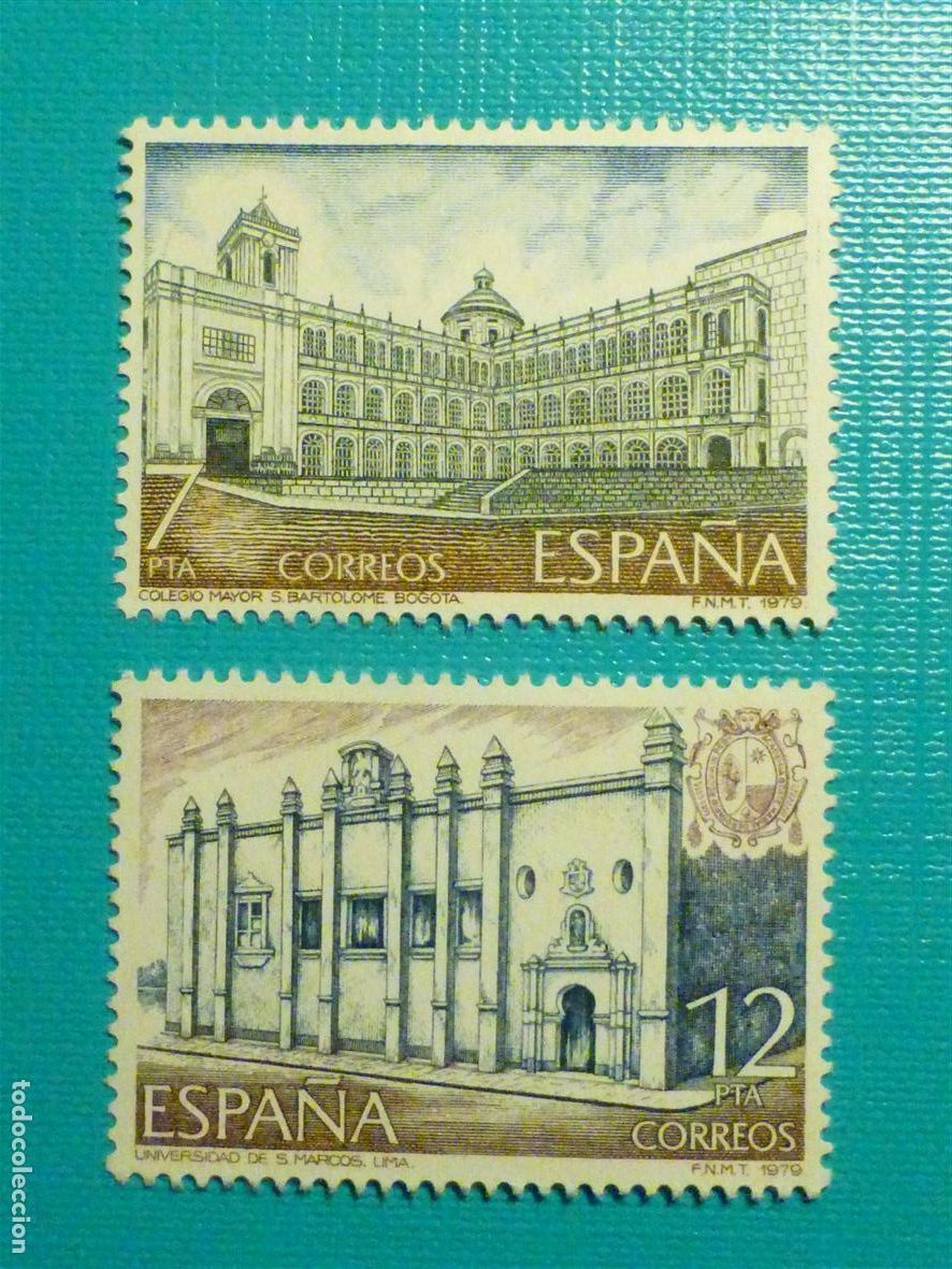 Sellos: Sello Espa&ntilde;a Correos, Serie Completa Am&eacute;rica-Espa&ntilde;a, A&ntilde;o 1979 - EDIFIL 2544, 2545 - Nuevos