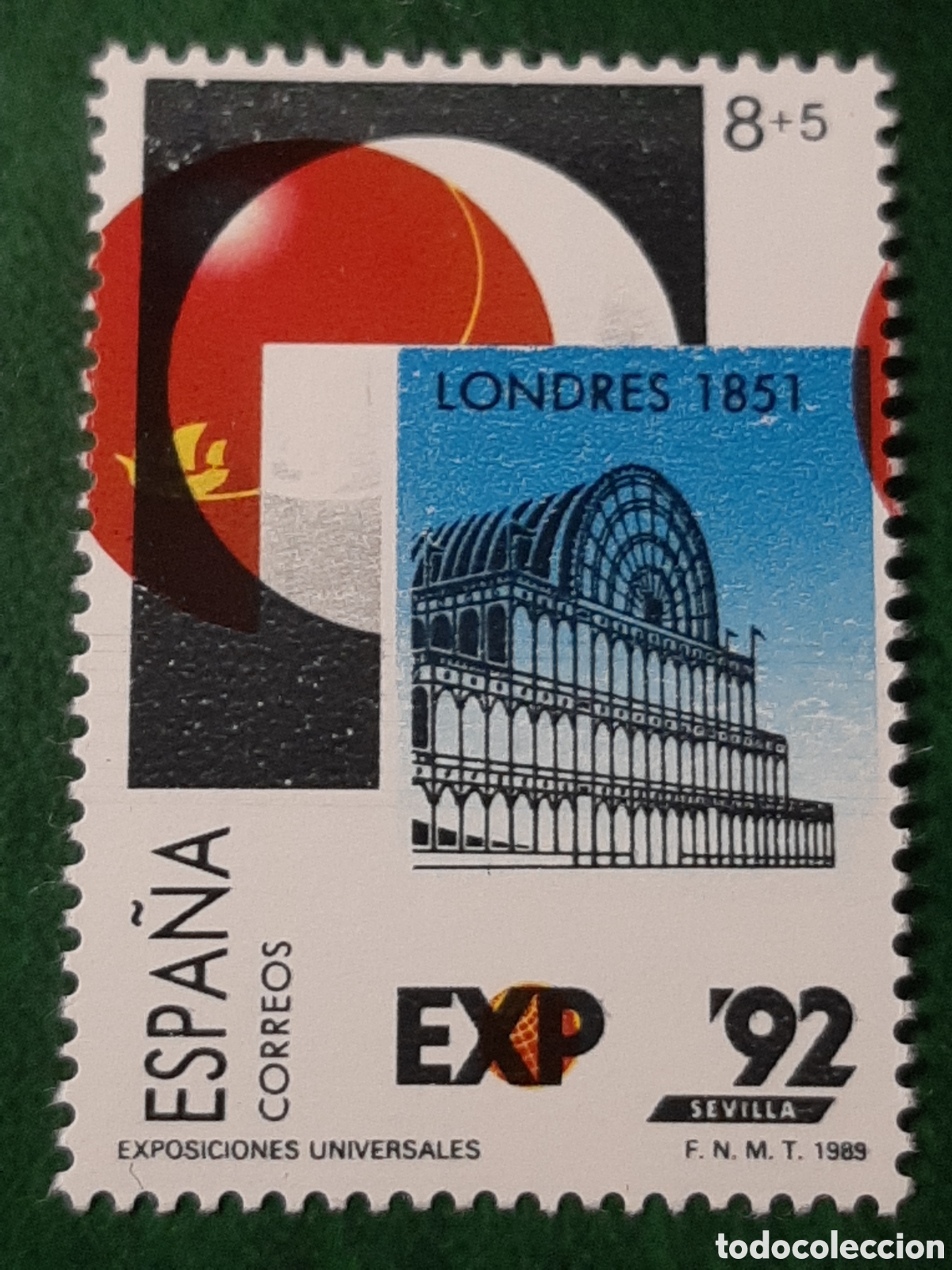 Sellos: RAR&Iacute;SIMO ERROR catalogado en Filabo Especializado. A&ntilde;o 1989.