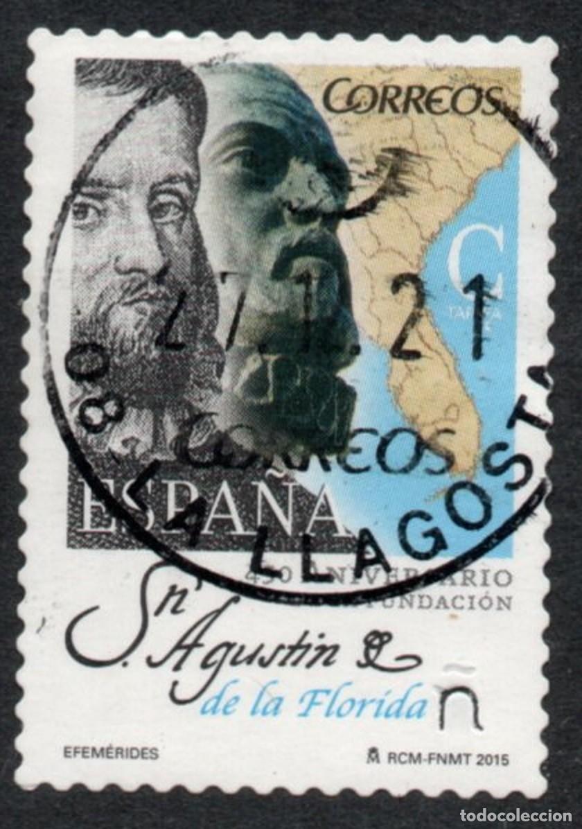 Sellos: SELLO USADO ESPA&Ntilde;A EFEMERIDES TARIFA C - A&Ntilde;O 2.015