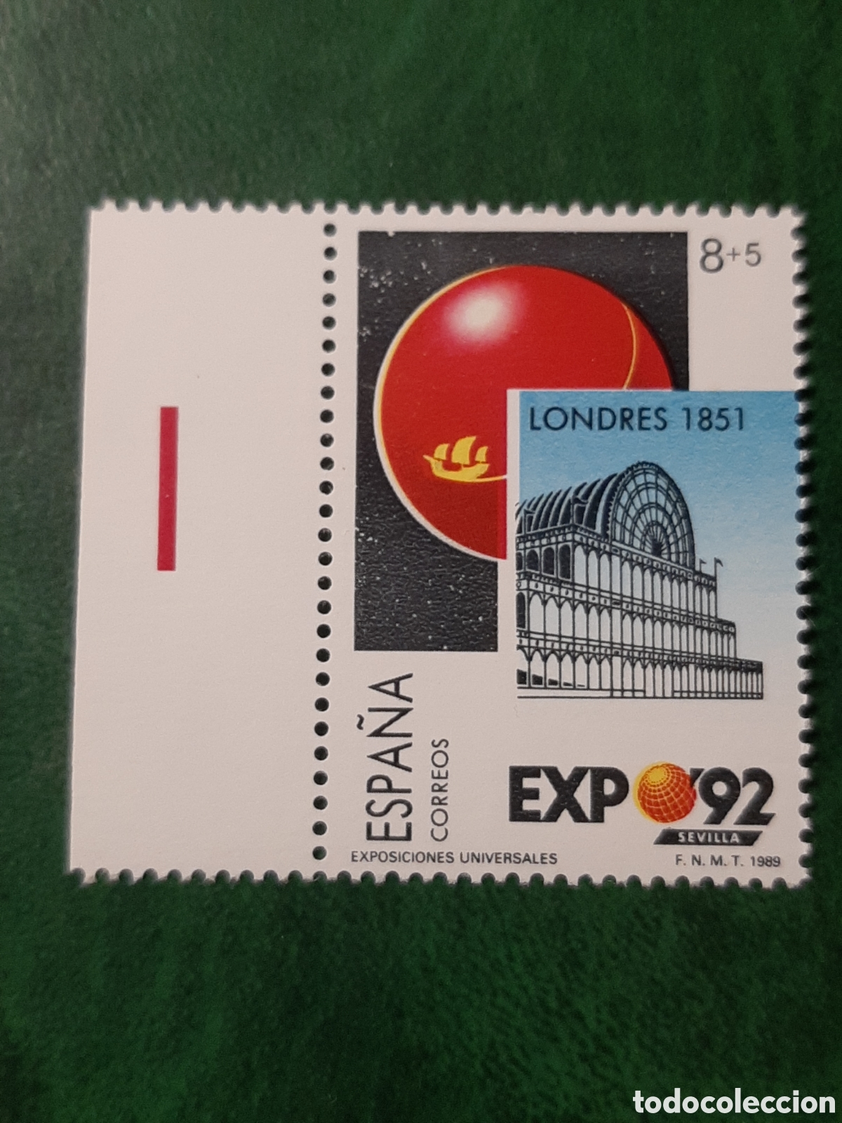 Sellos: Expo '92 Sevilla. ERROR DE IMPRESI&Oacute;N. A&ntilde;o 1989.