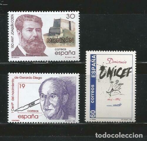 Sellos: 1996 EDIFIL 3445/47** NUEVOS SIN CHARNELA. EFEMERIDES (222-6)