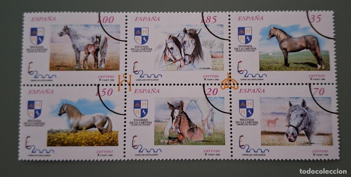 Sellos: ESPECIMEN MUESTRA - EDIFIL 3609/3613 - CABALLOS CARTUJANOS - ESPA&Ntilde;A 1998 ...A3829