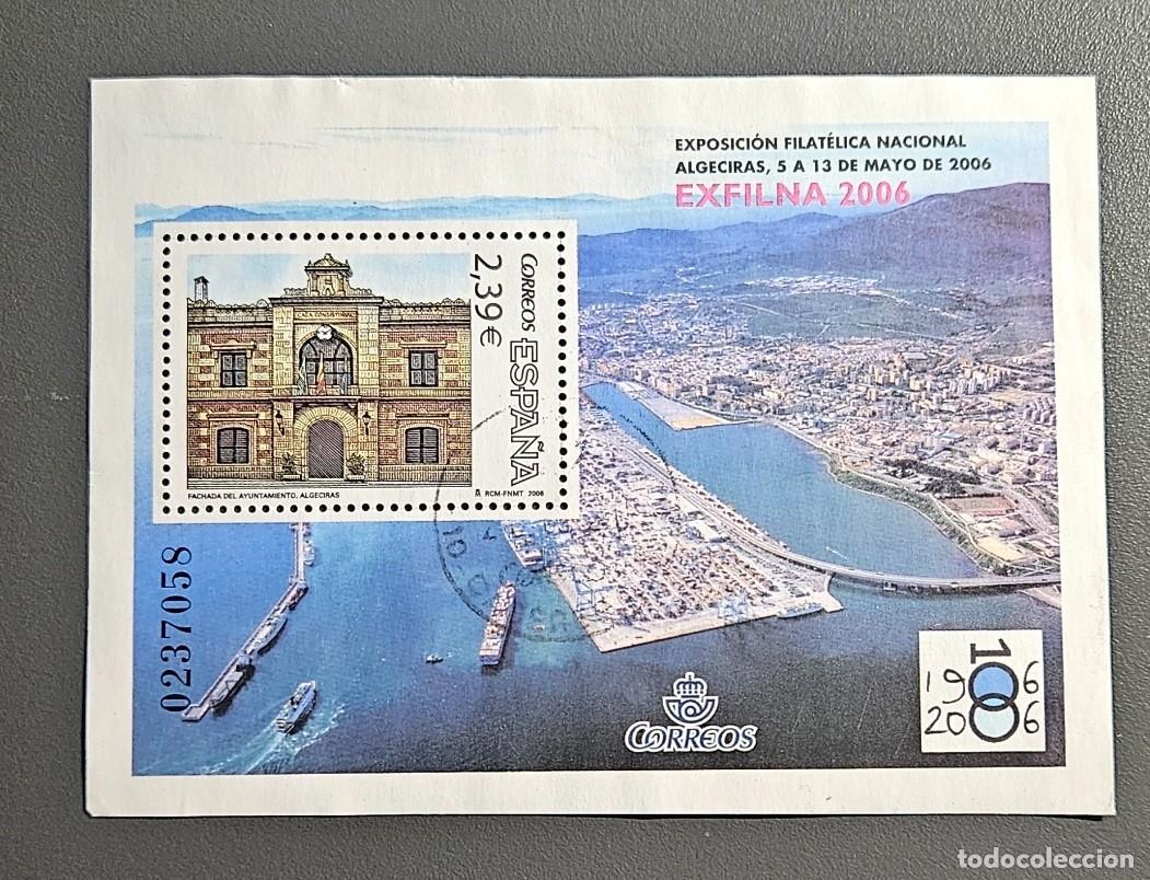 Sellos: Espa&ntilde;a 2006 Exposici&oacute;n Filat&eacute;lica Nacional Exfilna 2006. Edifil 4236 hojita usada