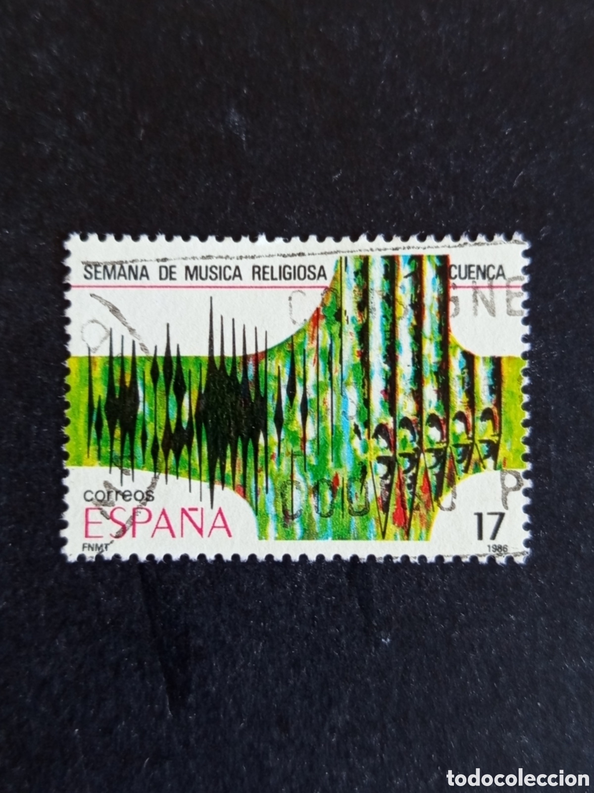 Sellos: Espa&ntilde;a, 1986. Semana M&uacute;sica Religiosa Cuenca en usado. Ed. 2841. Pedido m&iacute;nimo 3 &euro;. Ver fotos.