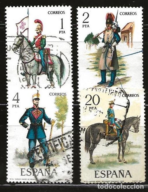 Sellos: ESPA&Ntilde;A - LOTE DE 4 SELLOS - SOLDADOS (USADO) LOTE 331