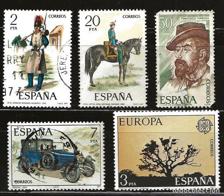 Sellos: ESPA&Ntilde;A - LOTE DE 5 SELLOS - VARIOS (USADO) LOTE 334