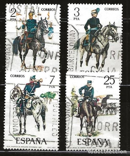 Sellos: ESPA&Ntilde;A - LOTE DE 4 SELLOS - SOLDADOS (USADO) LOTE 339