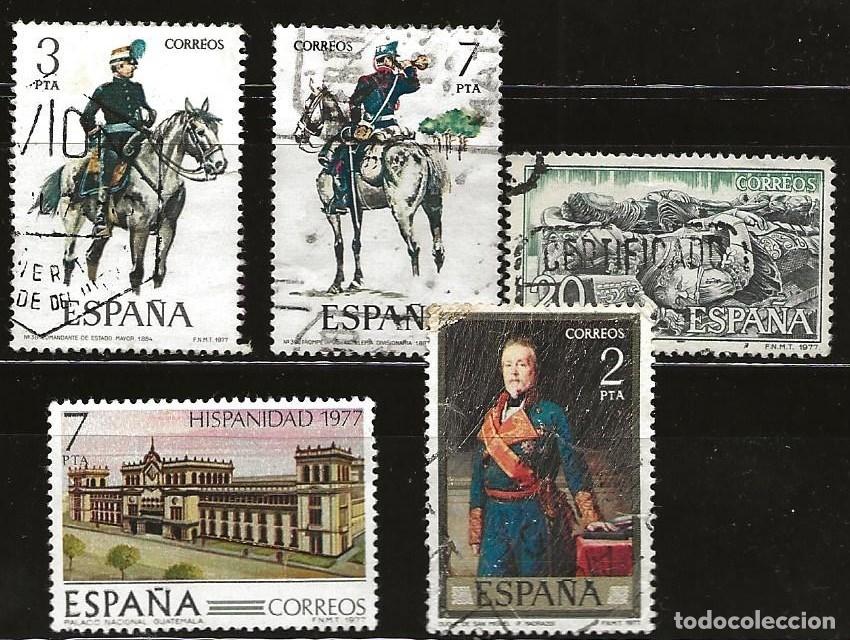 Sellos: ESPA&Ntilde;A - LOTE DE 5 SELLOS - VARIOS (USADO) LOTE 343