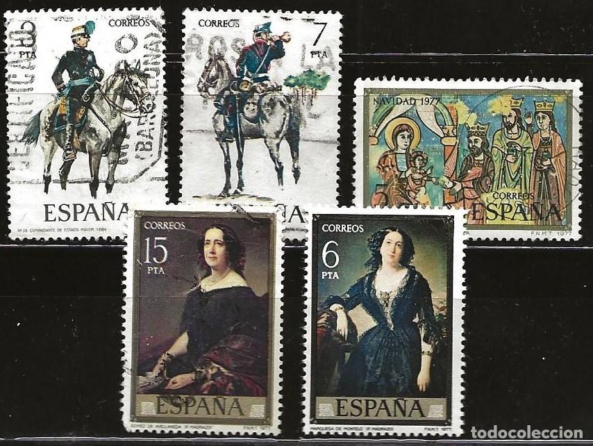 Sellos: ESPA&Ntilde;A - LOTE DE 5 SELLOS - VARIOS (USADO) LOTE 345