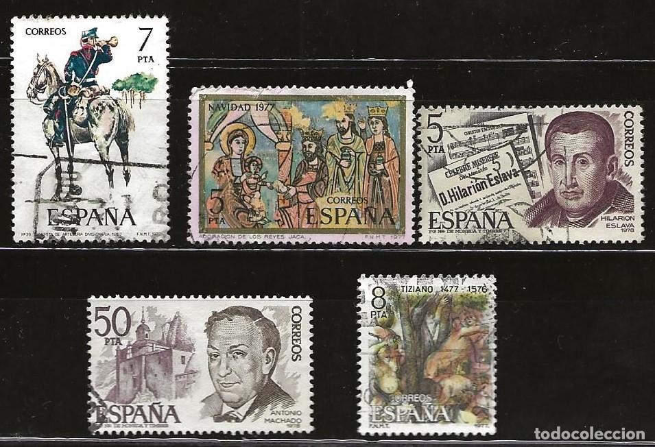 Sellos: ESPA&Ntilde;A - LOTE DE 5 SELLOS - VARIOS (USADO) LOTE 347