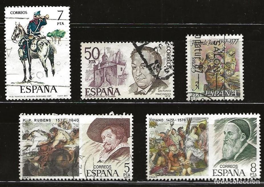 Sellos: ESPA&Ntilde;A - LOTE DE 5 SELLOS - VARIOS (USADO) LOTE 348
