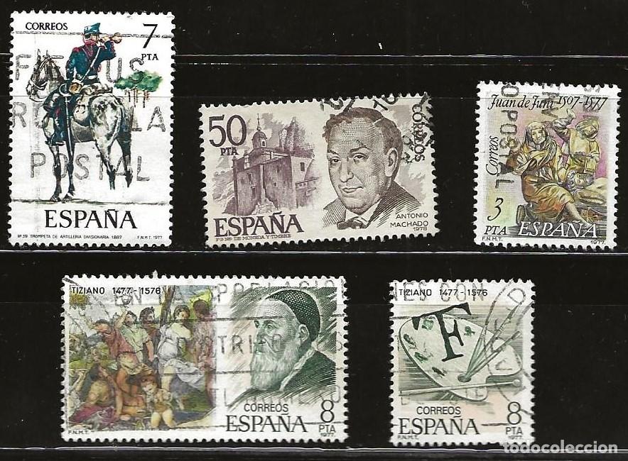 Sellos: ESPA&Ntilde;A - LOTE DE 5 SELLOS - VARIOS (USADO) LOTE 350