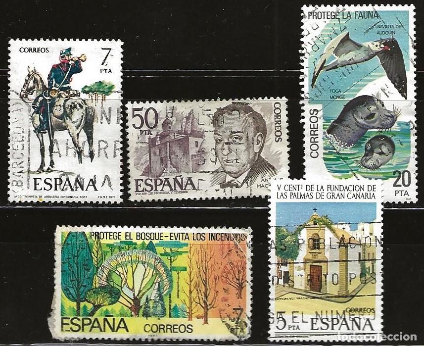 Stamps: ESPA&Ntilde;A - LOTE DE 5 SELLOS - VARIOS (USADO) LOTE 352