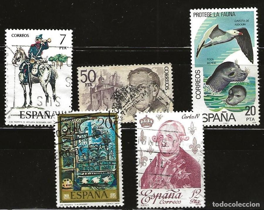 Stamps: ESPA&Ntilde;A - LOTE DE 5 SELLOS - VARIOS (USADO) LOTE 353