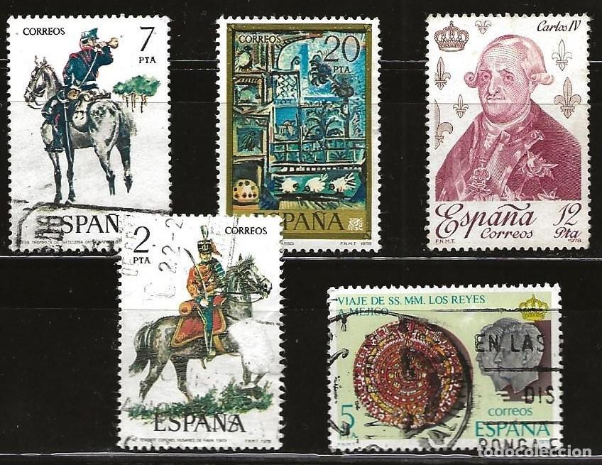 Sellos: ESPA&Ntilde;A - LOTE DE 5 SELLOS - VARIOS (USADO) LOTE 354