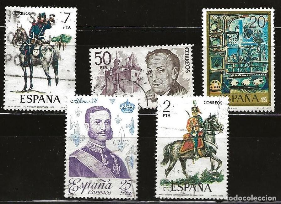 Sellos: ESPA&Ntilde;A - LOTE DE 5 SELLOS - VARIOS (USADO) LOTE 355