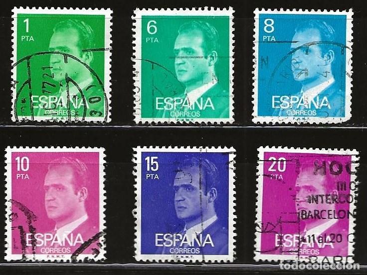 Sellos: ESPA&Ntilde;A - LOTE DE 6 SELLOS - JUAN CARLOS I (USADO) LOTE 362