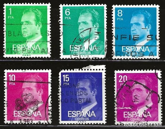 Sellos: ESPA&Ntilde;A - LOTE DE 6 SELLOS - JUAN CARLOS I (USADO) LOTE 364