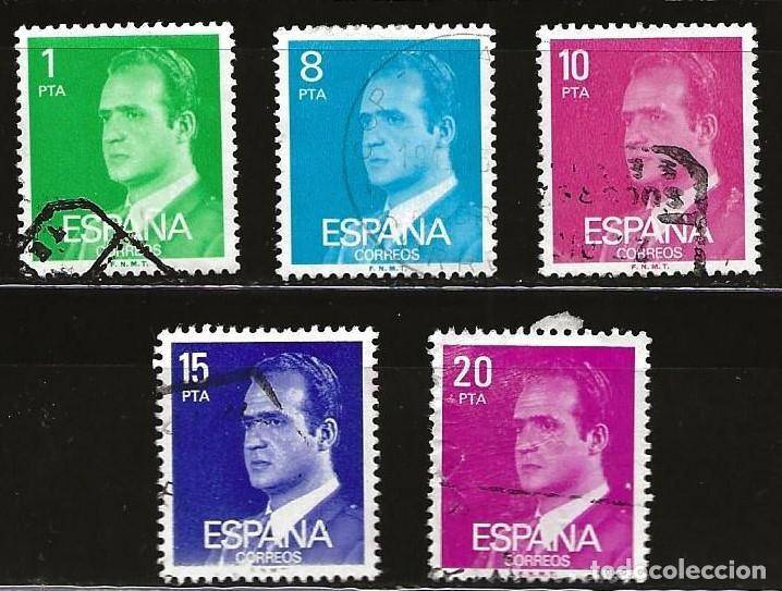 Sellos: ESPA&Ntilde;A - LOTE DE 5 SELLOS - JUAN CARLOS I (USADO) LOTE 366