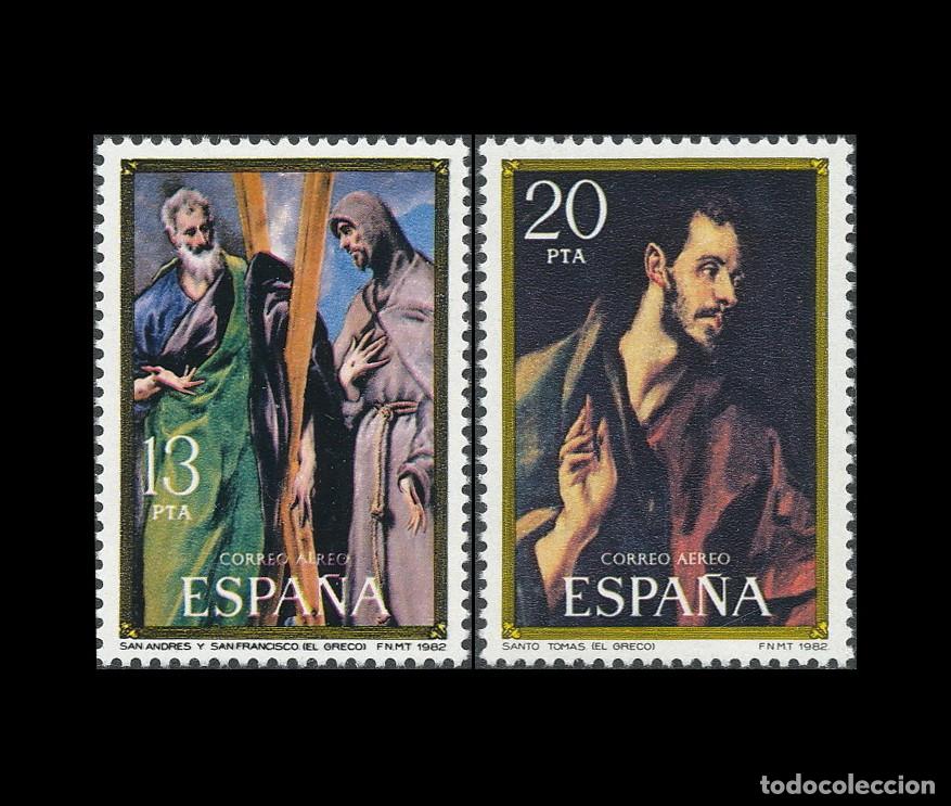 Sellos: Espa&ntilde;a 1982 | Homenaje al pintor El Greco | Ed 2666/7 - Yv A300/1 - Mi 2552/3 MNH **