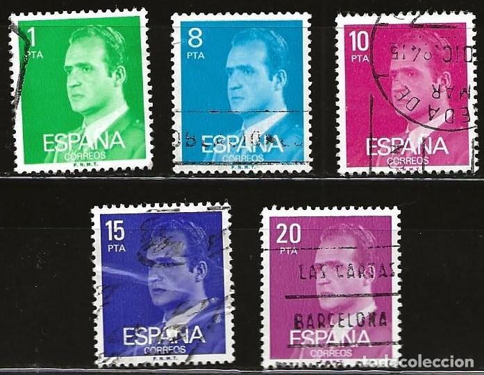 Sellos: ESPA&Ntilde;A - LOTE DE 5 SELLOS - JUAN CARLOS I (USADO) LOTE 367