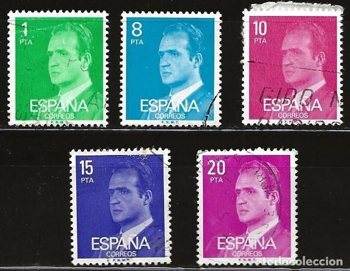 Sellos: ESPA&Ntilde;A - LOTE DE 5 SELLOS - JUAN CARLOS I (USADO) LOTE 368