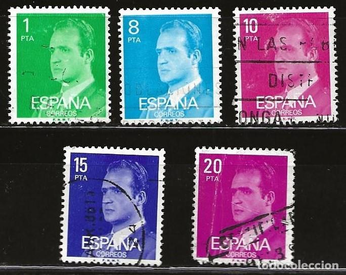 Sellos: ESPA&Ntilde;A - LOTE DE 5 SELLOS - JUAN CARLOS I (USADO) LOTE 369