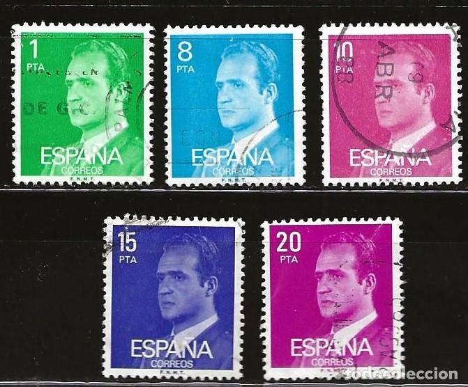 Sellos: ESPA&Ntilde;A - LOTE DE 5 SELLOS - JUAN CARLOS I (USADO) LOTE 370