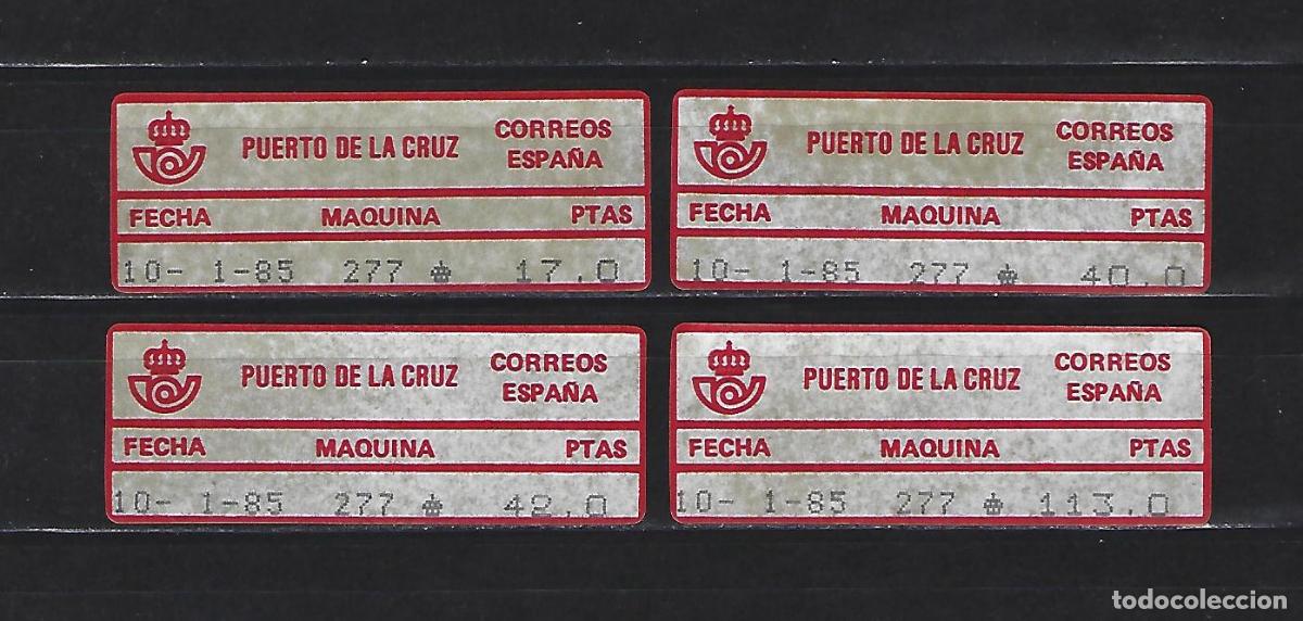 Timbres: ETIQUETAS EPELSA FRAMA ATM EXPOFIL IV 1985 PUERTO DE LA CRUZ COMPLETAS NUEVO