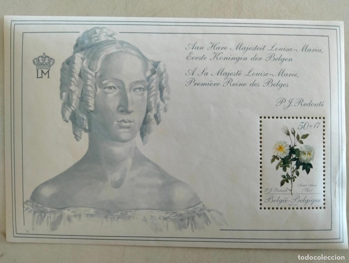 Timbres: HOJA BLOQUE DE BELGICA, HOMENAJE A LA REINA LUISA MARIA DE ORLEANS