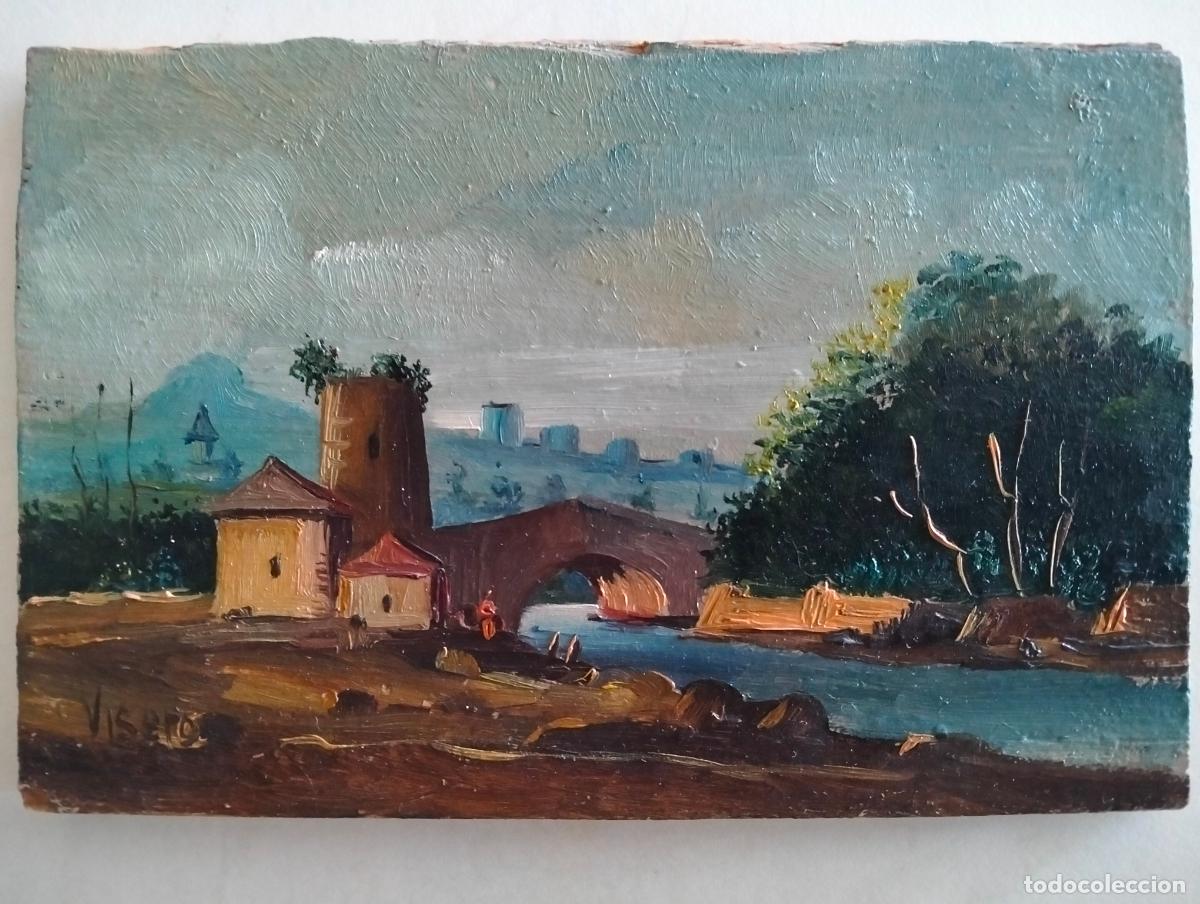 Sellos: PINTURA AL OLEO SOBRE TABLA, ESCUELA ESPA&Ntilde;OLA SIGLO XX, FIRMADA VISERO (VICENTE SEGURA ROBLES)