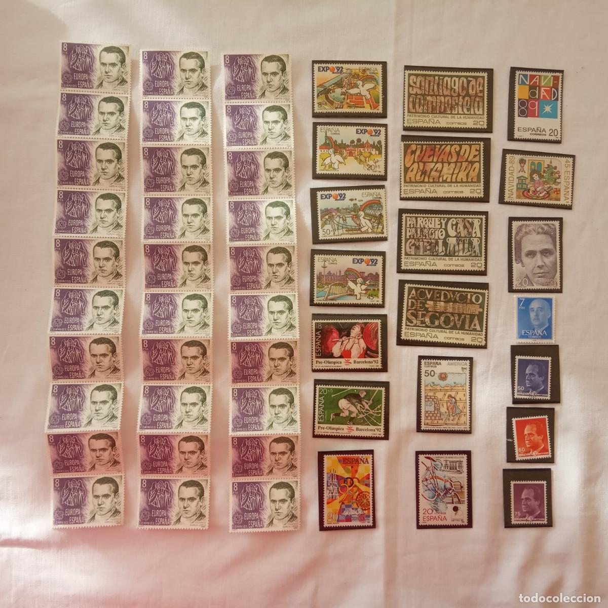 Francobolli: Lote de 50 Sellos espa&ntilde;oles Sin Usar - A&ntilde;os 80-90