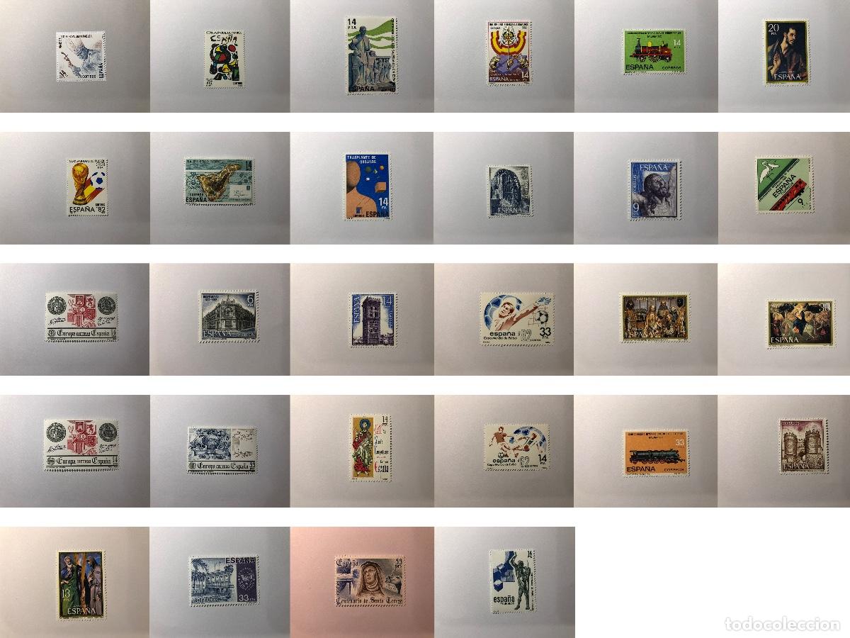 Sellos: 28 sellos postales Servicio Filat&eacute;lico de Correos y Tel&eacute;grafos de Espa&ntilde;a a&ntilde;o 1982