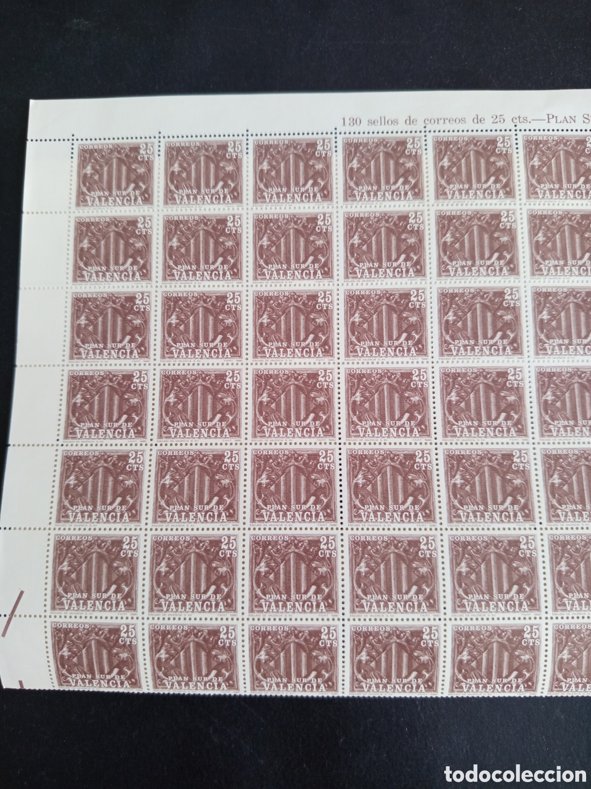 Stamps: Espa&ntilde;a, 1981. Pliego Plan Sur de Valencia(130sellos). Ed. Valencia 10. Pedido m&iacute;nimo 3 &euro;