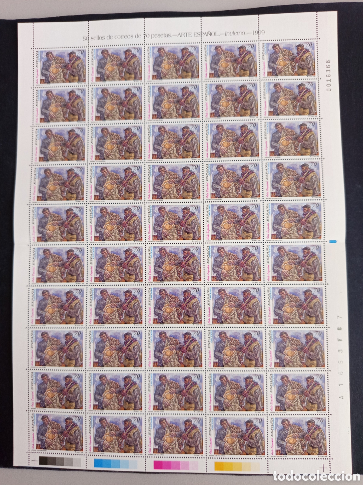 Stamps: Espa&ntilde;a, 1999. Pliegos Arte Espa&ntilde;ol. Vela Zanetti. Ed. 3656/7. Pedido m&iacute;nimo 3 &euro;. Ver fotos