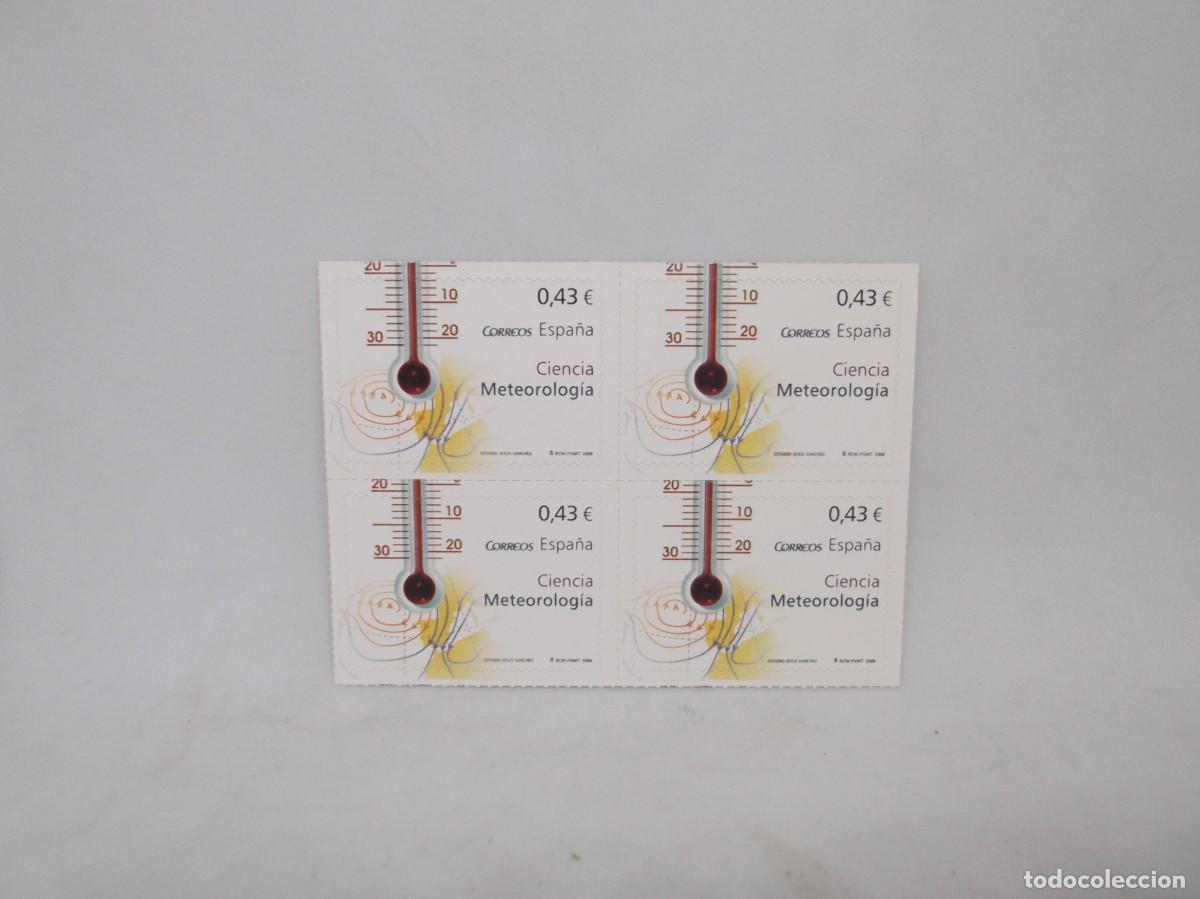 Stamps: Espa&ntilde;a 2008 Ciencia meteorolog&iacute;a.Lote de cuatro sellos nuevos