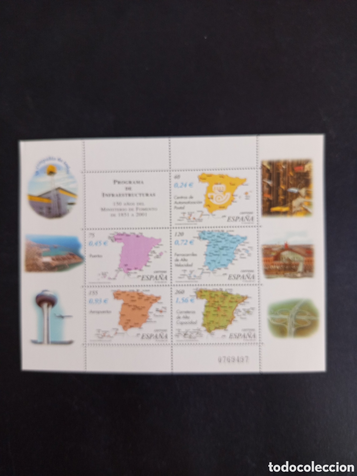Stamps: Espa&ntilde;a, 2001. 150 A&ntilde;os Ministerio de Fomento. Ed. 3855. Pedido m&iacute;nimo 3 &euro;. Ver fotos.