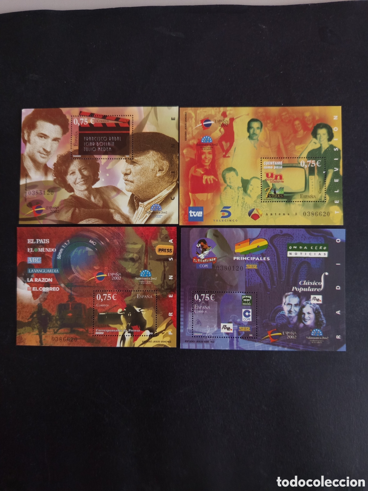 Stamps: Espa&ntilde;a, 2002. Mundial de Filatelia Juvenil. Ed. 3944/50. Serie completa sin circular.Pedido m&iacute;nimo3&euro;