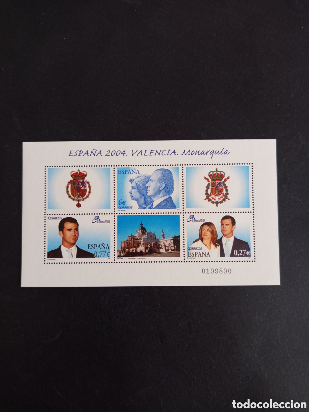Stamps: Espa&ntilde;a, 2004. Mundial Filatelia Valencia. Monarqu&iacute;a. Ed. 4087. Pedido m&iacute;nimo 3 &euro;. Ver fotos.