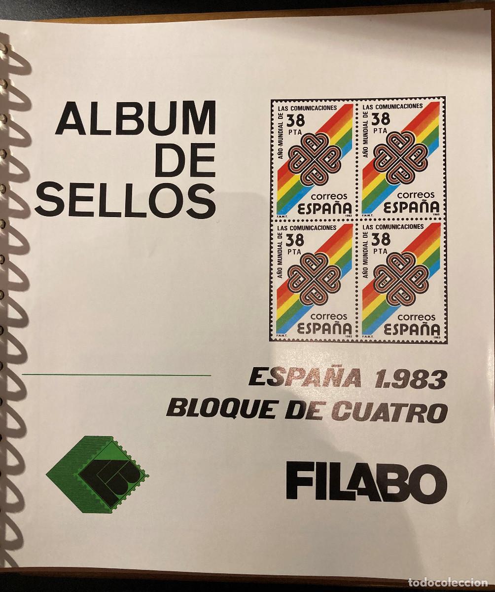 Timbres: Espa&ntilde;a hojas bloque 4 1983 Filabo con estuches
