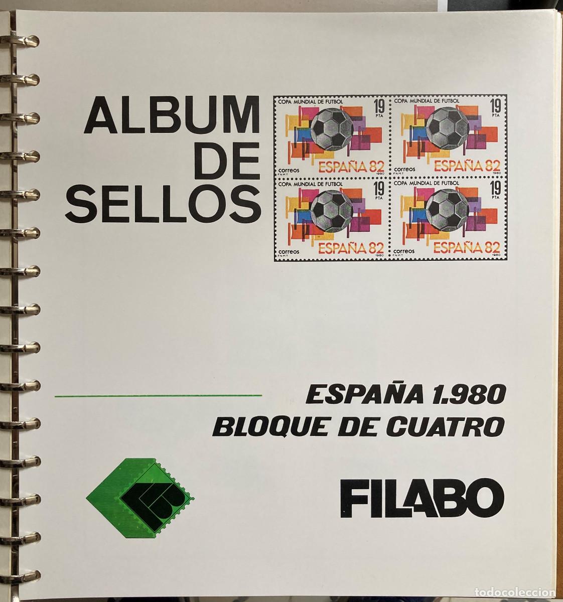 Timbres: Espa&ntilde;a hojas bloque 4 1980 Filabo con estuches