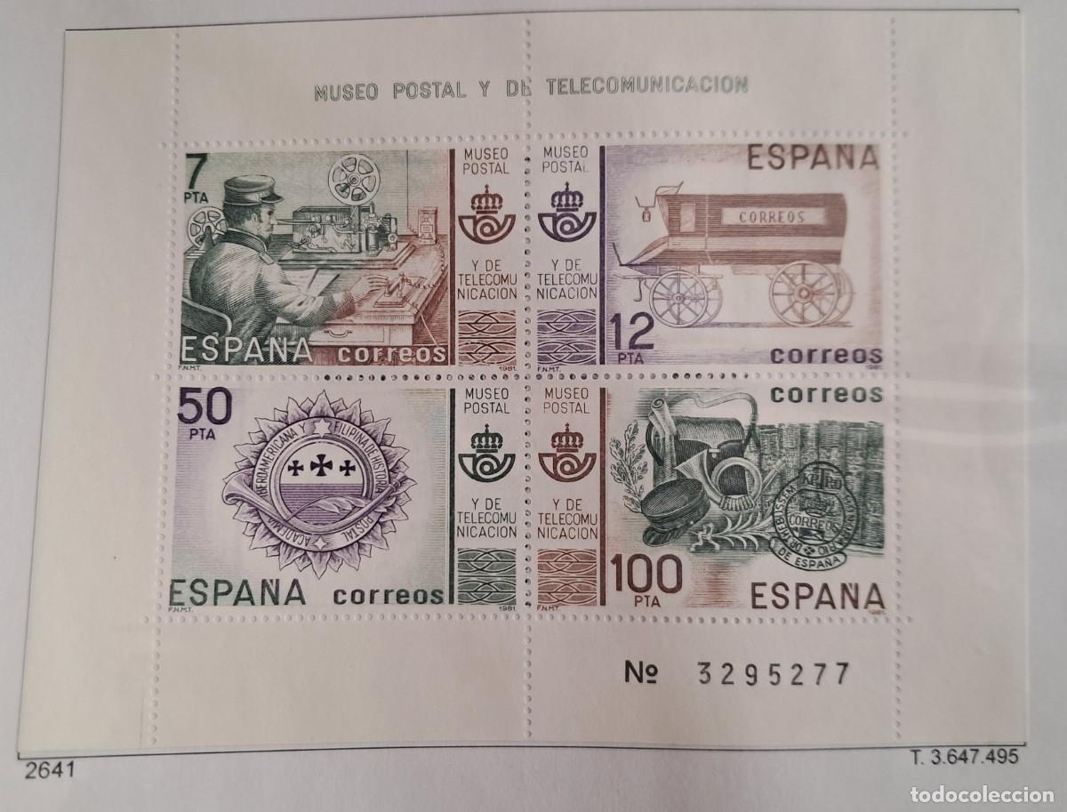 Timbres: Espa&ntilde;a sellos Hb Museo postal 81 a&ntilde;o 1981 Edifil 2641 sellos nuevos