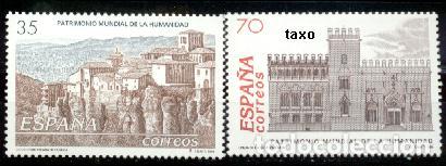 Francobolli: Espa&ntilde;a. 3558/59 Casco antiguo de Cuenca, Lonja de Valencia. 1998. ﻿ Sellos nuevos y numeraci&oacute;n Edif